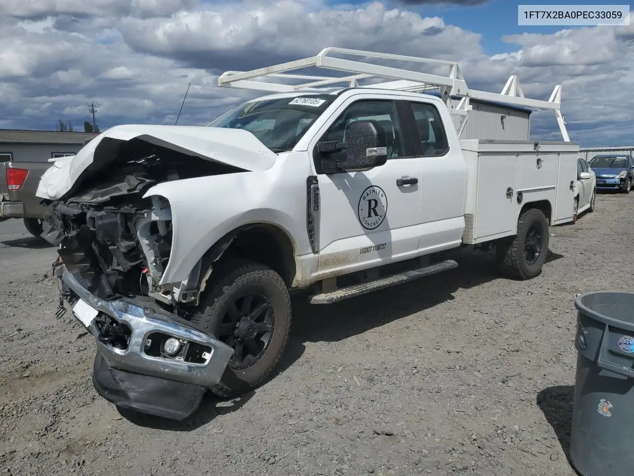 2023 Ford F250 Super Duty VIN: 1FT7X2BA0PEC33059 Lot: 62760105