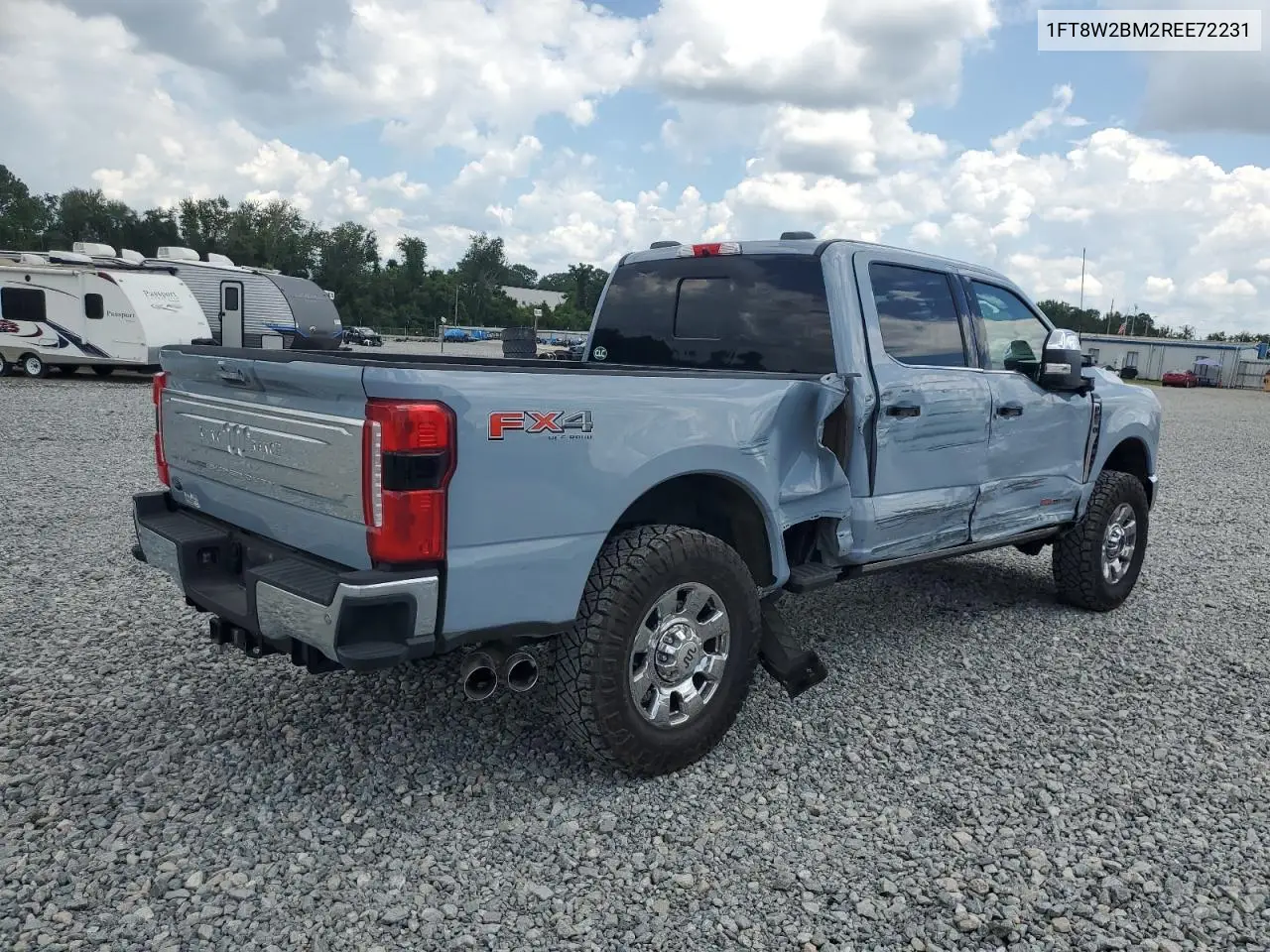2024 Ford F250 Super Duty VIN: 1FT8W2BM2REE72231 Lot: 62948345