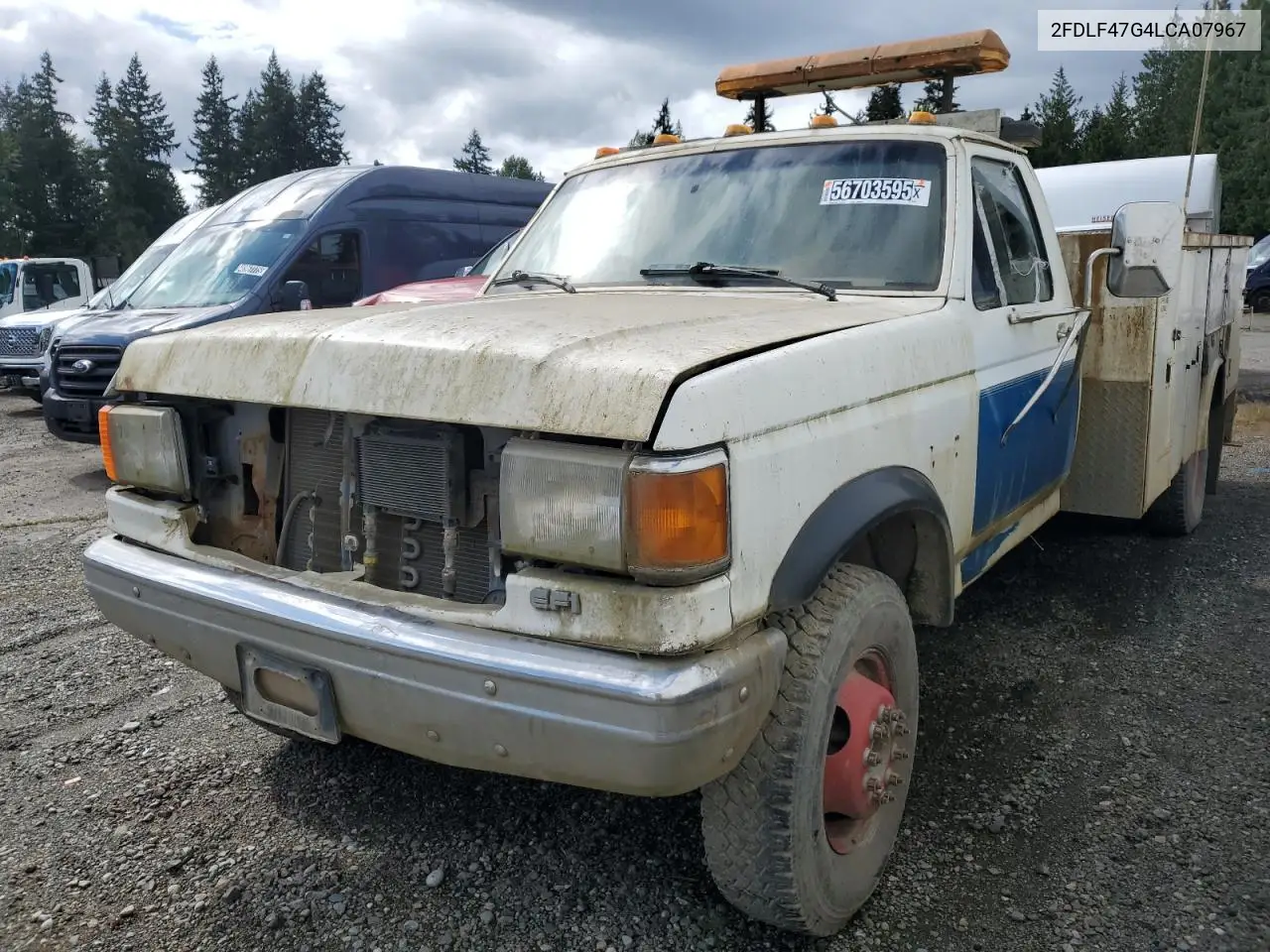 1990 Ford F Super Duty VIN: 2FDLF47G4LCA07967 Lot: 56703595