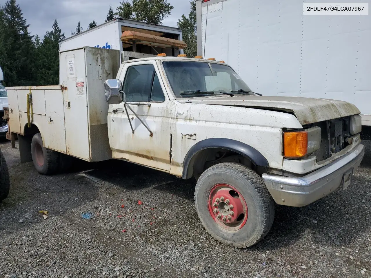 1990 Ford F Super Duty VIN: 2FDLF47G4LCA07967 Lot: 56703595