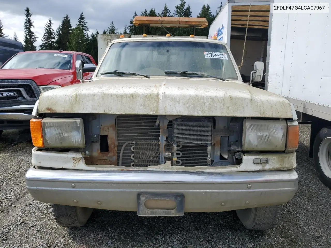 1990 Ford F Super Duty VIN: 2FDLF47G4LCA07967 Lot: 56703595
