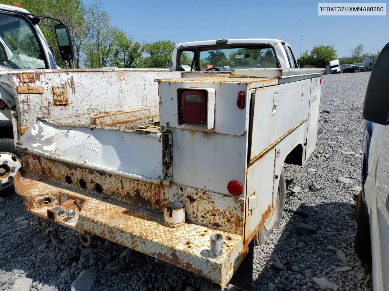 1991 Ford F350 VIN: 1FDKF37HXMNA60280 Lot: 56526745