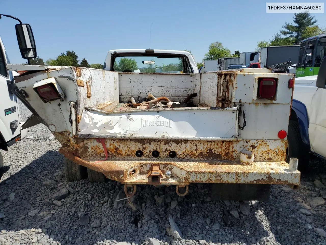 1991 Ford F350 VIN: 1FDKF37HXMNA60280 Lot: 56526745