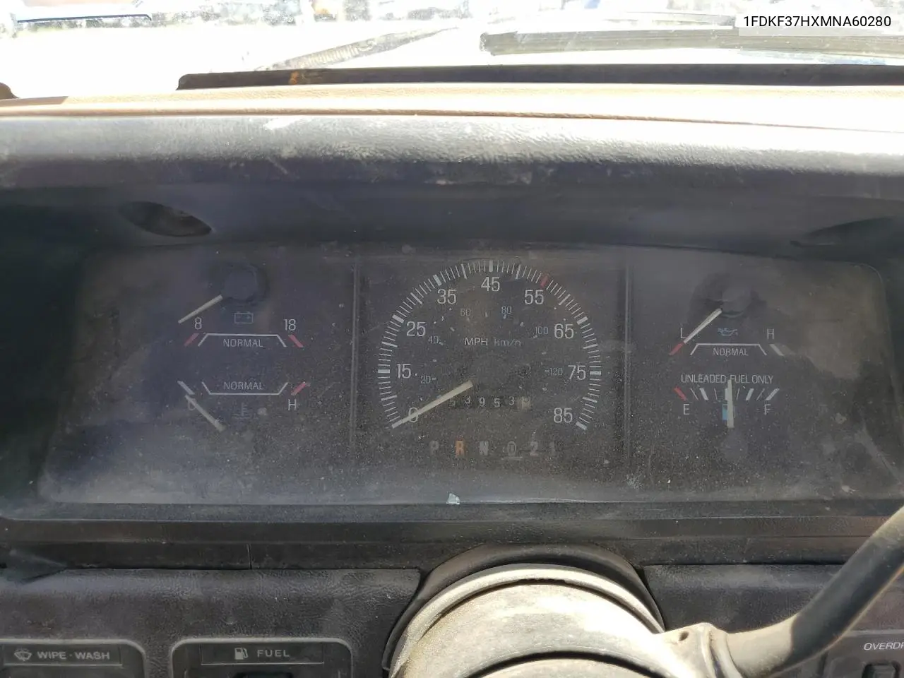 1991 Ford F350 VIN: 1FDKF37HXMNA60280 Lot: 56526745