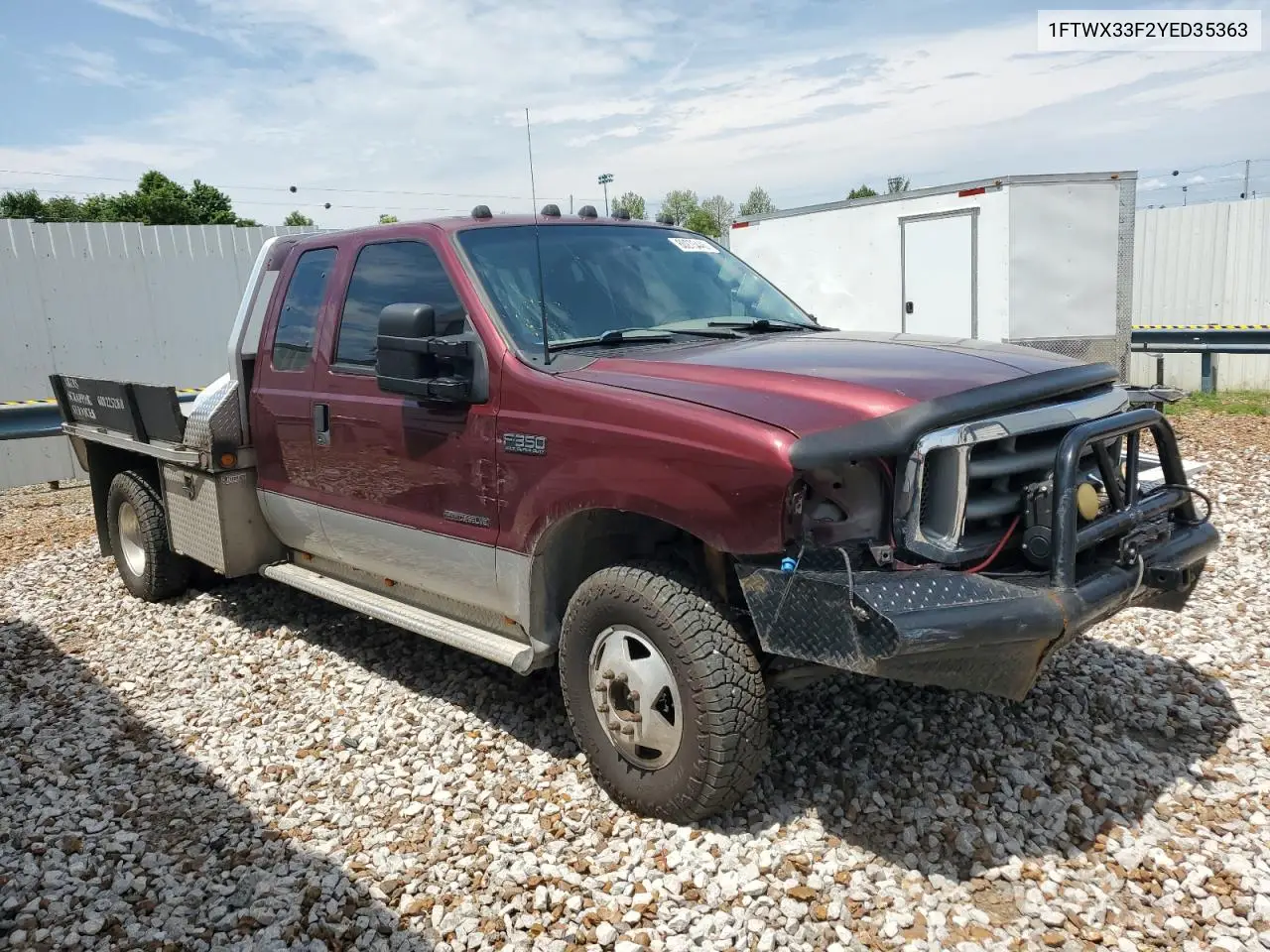 2000 Ford F350 Super Duty VIN: 1FTWX33F2YED35363 Lot: 60275445