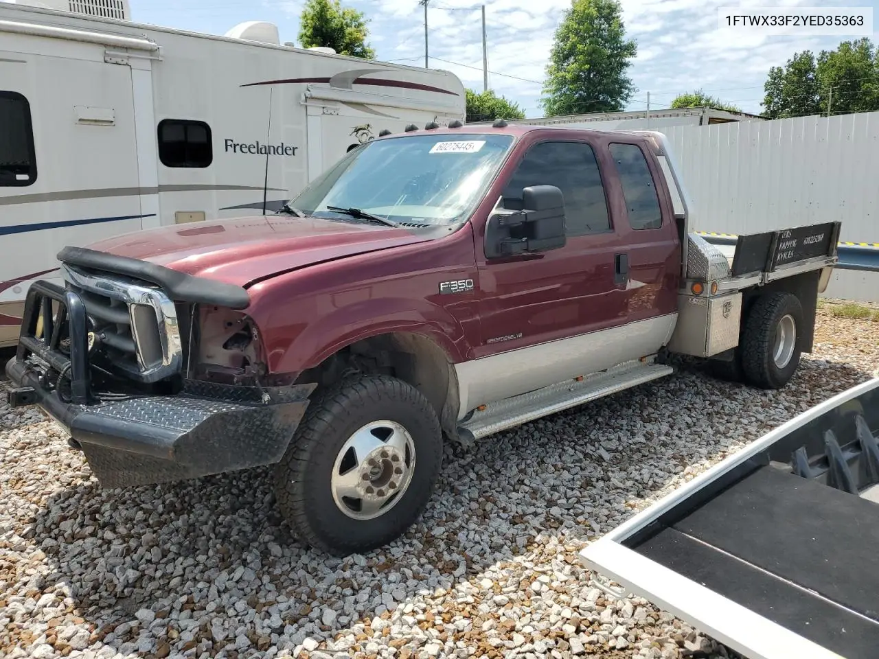 2000 Ford F350 Super Duty VIN: 1FTWX33F2YED35363 Lot: 60275445