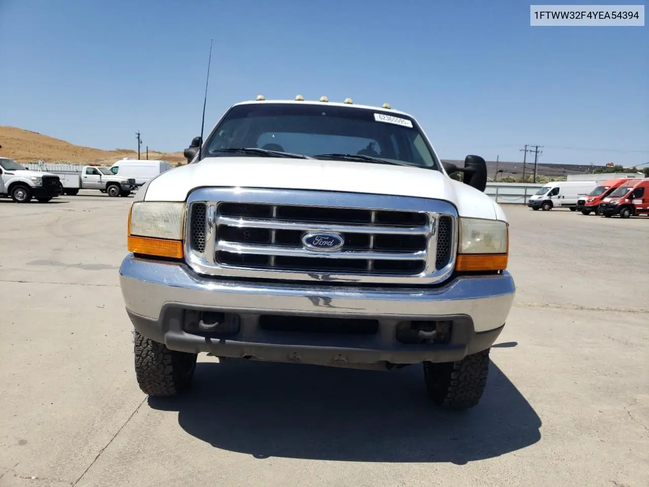 2000 Ford F350 Super Duty VIN: 1FTWW32F4YEA54394 Lot: 62365595