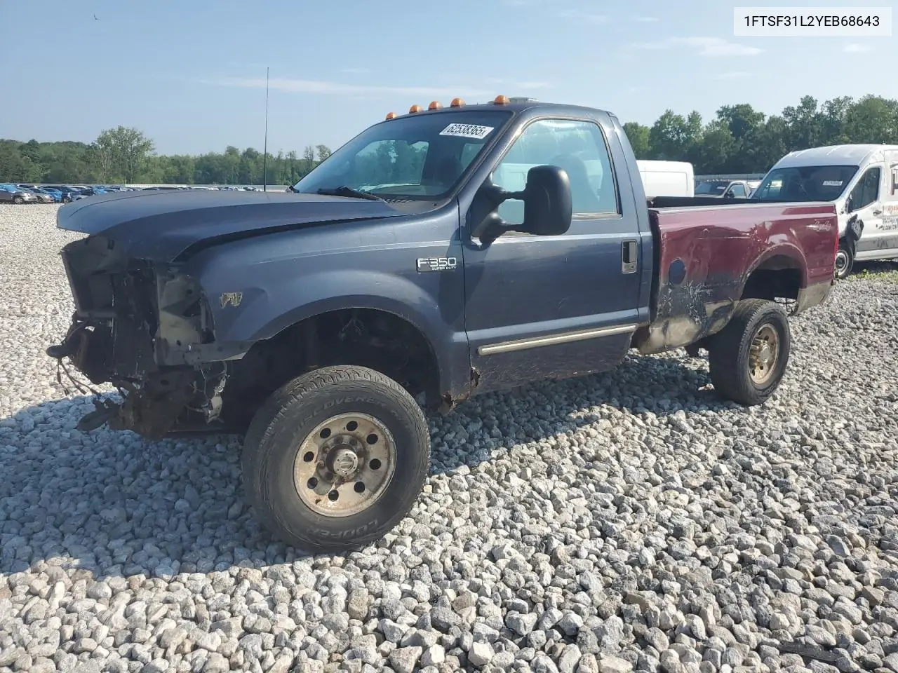 2000 Ford F350 Srw Super Duty VIN: 1FTSF31L2YEB68643 Lot: 62538365