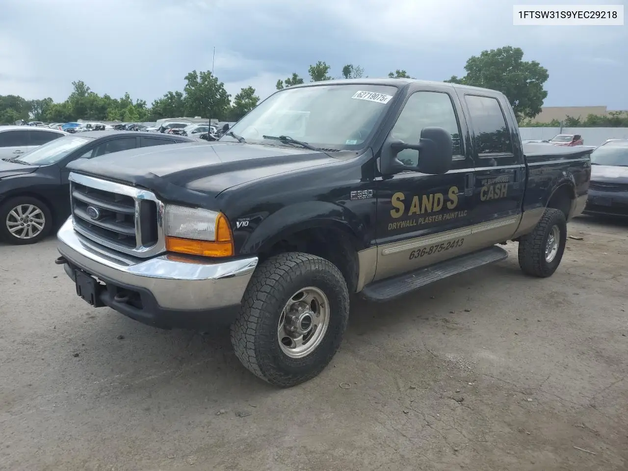 2000 Ford F350 Srw Super Duty VIN: 1FTSW31S9YEC29218 Lot: 62719075