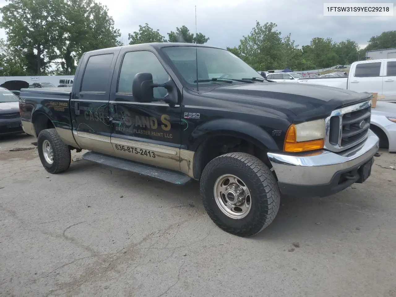 2000 Ford F350 Srw Super Duty VIN: 1FTSW31S9YEC29218 Lot: 62719075