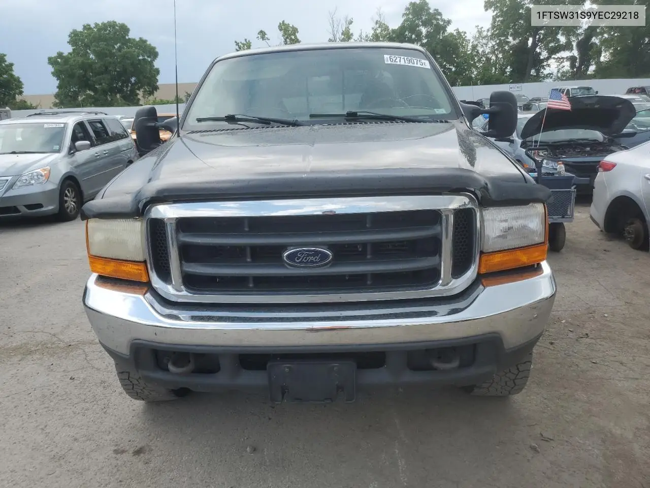 2000 Ford F350 Srw Super Duty VIN: 1FTSW31S9YEC29218 Lot: 62719075