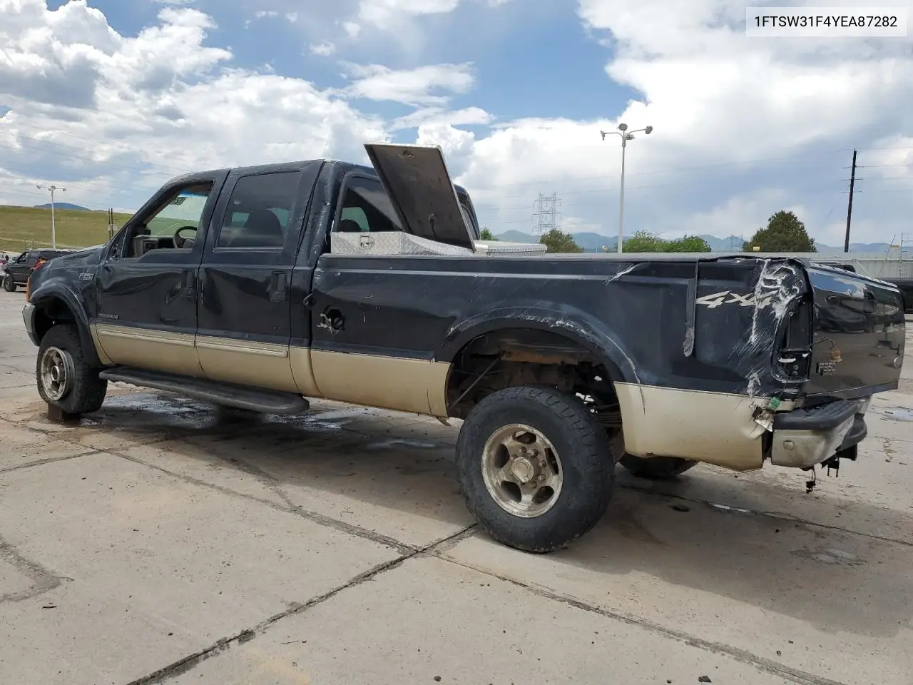 2000 Ford F350 Srw Super Duty VIN: 1FTSW31F4YEA87282 Lot: 62775665