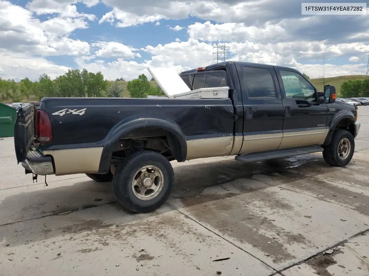 2000 Ford F350 Srw Super Duty VIN: 1FTSW31F4YEA87282 Lot: 62775665
