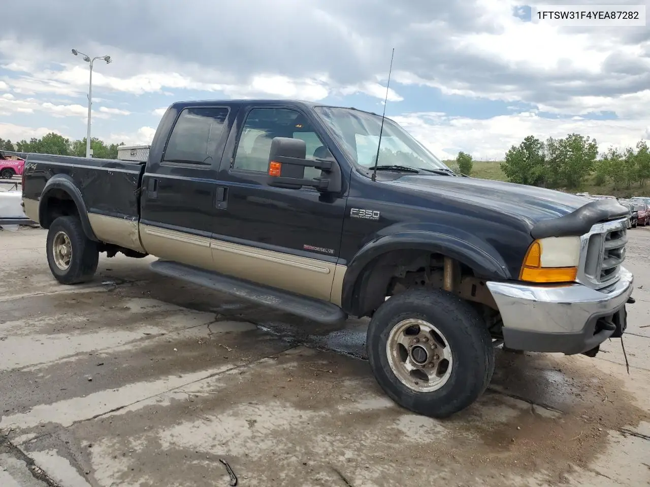 2000 Ford F350 Srw Super Duty VIN: 1FTSW31F4YEA87282 Lot: 62775665