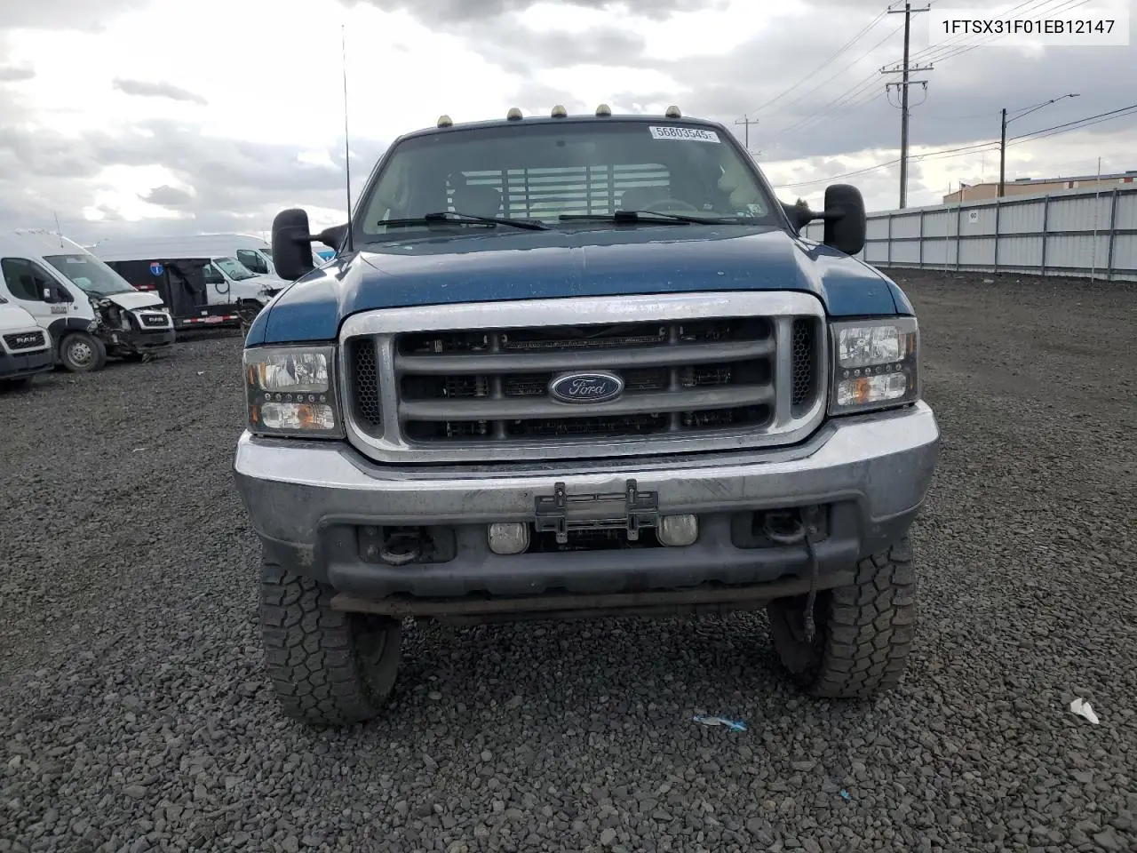 2001 Ford F350 Srw Super Duty VIN: 1FTSX31F01EB12147 Lot: 56803545
