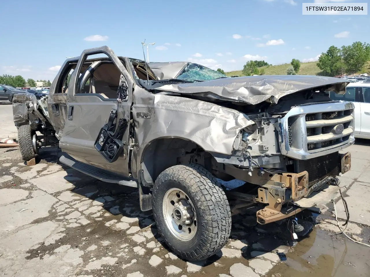 2002 Ford F350 Srw Super Duty VIN: 1FTSW31F02EA71894 Lot: 61207415