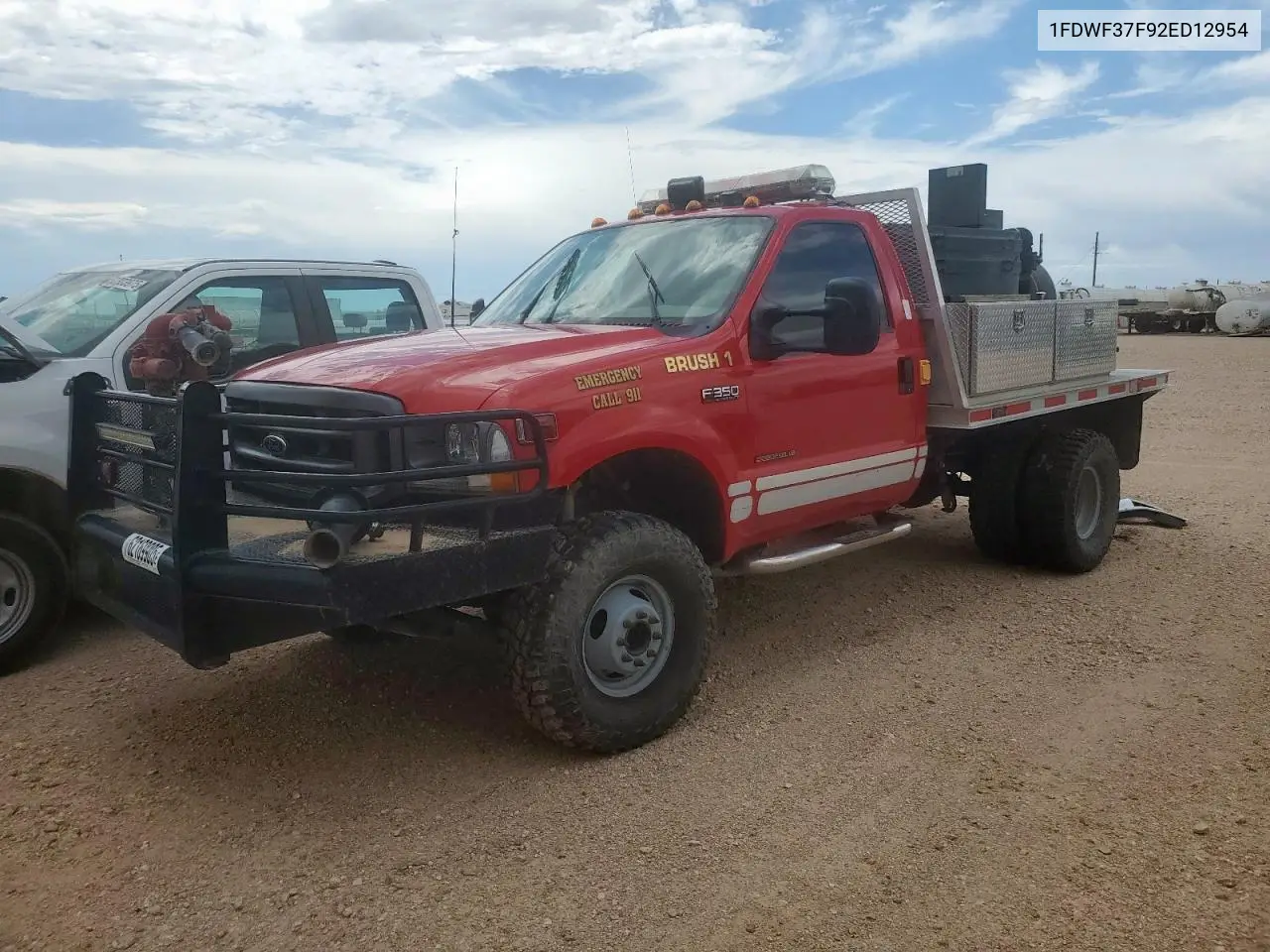 2002 Ford F350 Super Duty VIN: 1FDWF37F92ED12954 Lot: 62169905