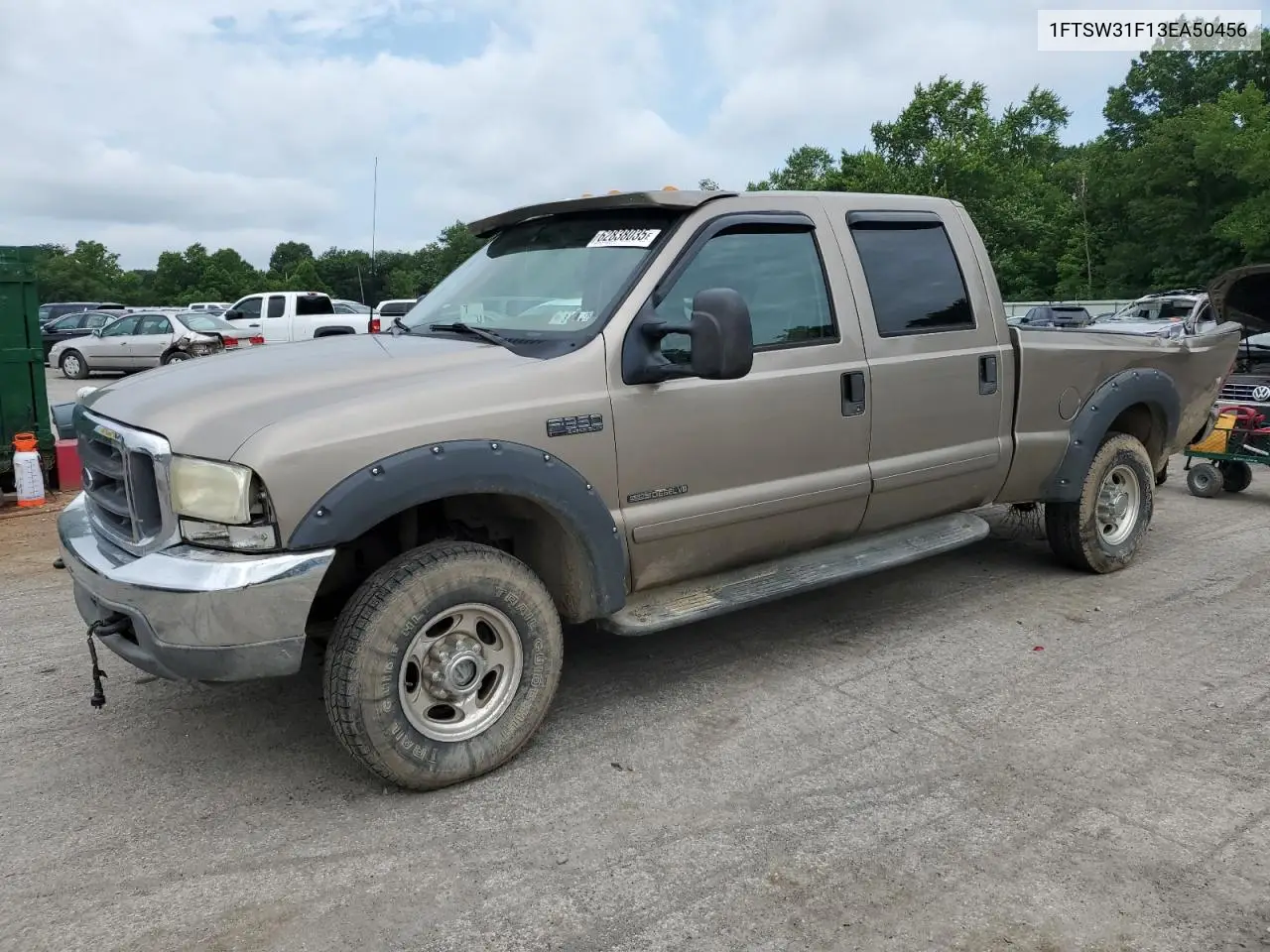 2003 Ford F350 Srw Super Duty VIN: 1FTSW31F13EA50456 Lot: 62838035