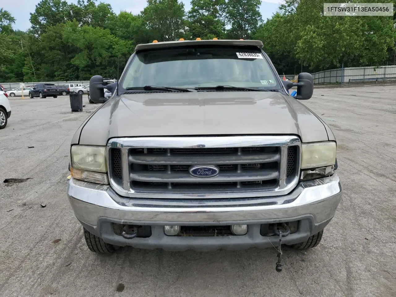 2003 Ford F350 Srw Super Duty VIN: 1FTSW31F13EA50456 Lot: 62838035