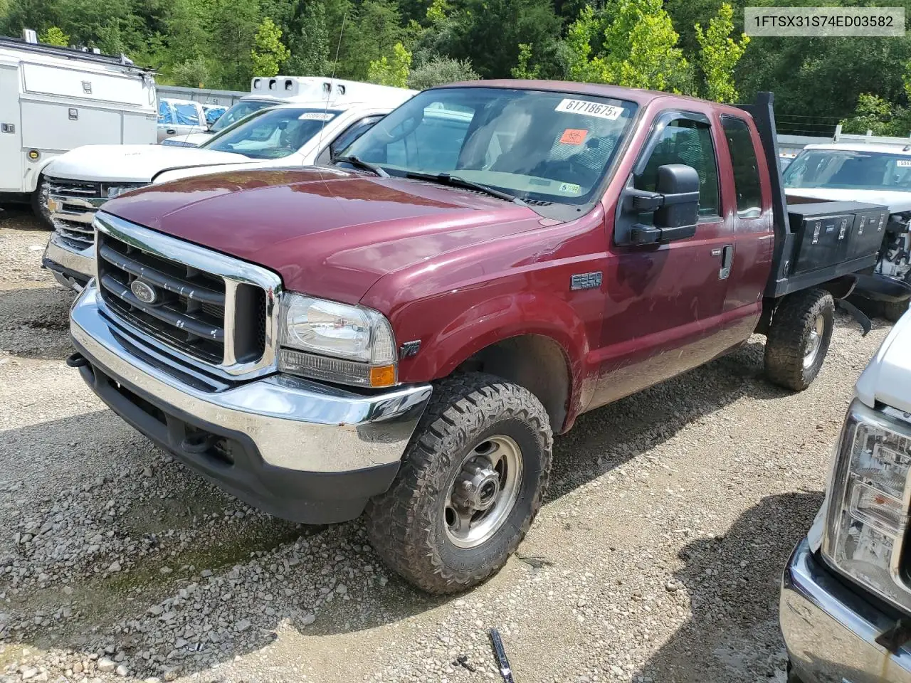 2004 Ford F350 Srw Super Duty VIN: 1FTSX31S74ED03582 Lot: 61718675