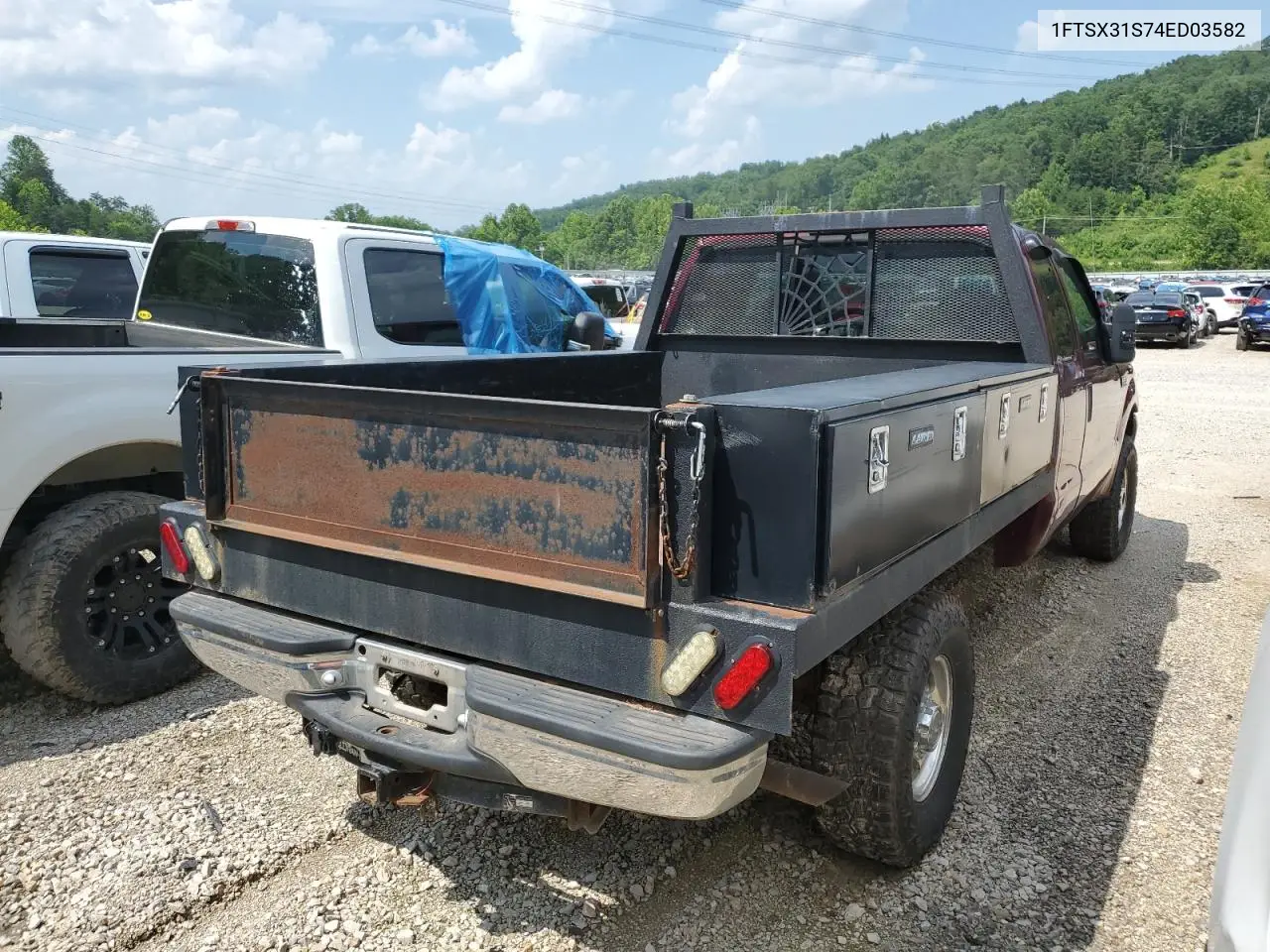 2004 Ford F350 Srw Super Duty VIN: 1FTSX31S74ED03582 Lot: 61718675