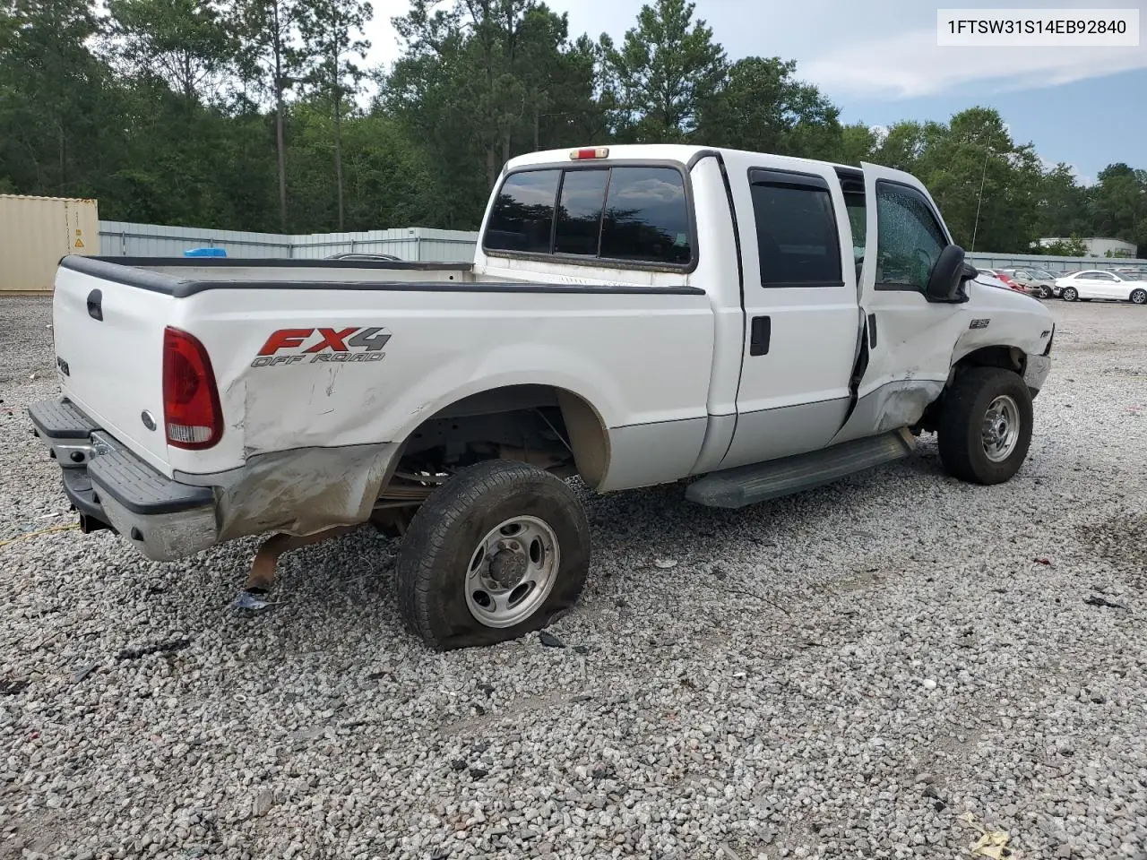 2004 Ford F350 Srw Super Duty VIN: 1FTSW31S14EB92840 Lot: 62576145