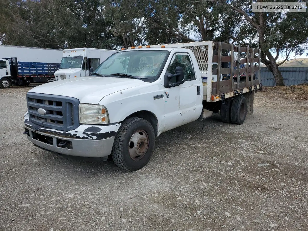 2005 Ford F350 Super Duty VIN: 1FDWF36525EB83713 Lot: 55090685