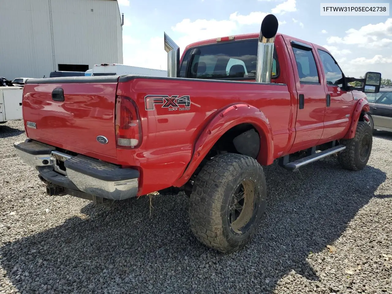 2005 Ford F350 Srw Super Duty VIN: 1FTWW31P05EC42738 Lot: 61410065