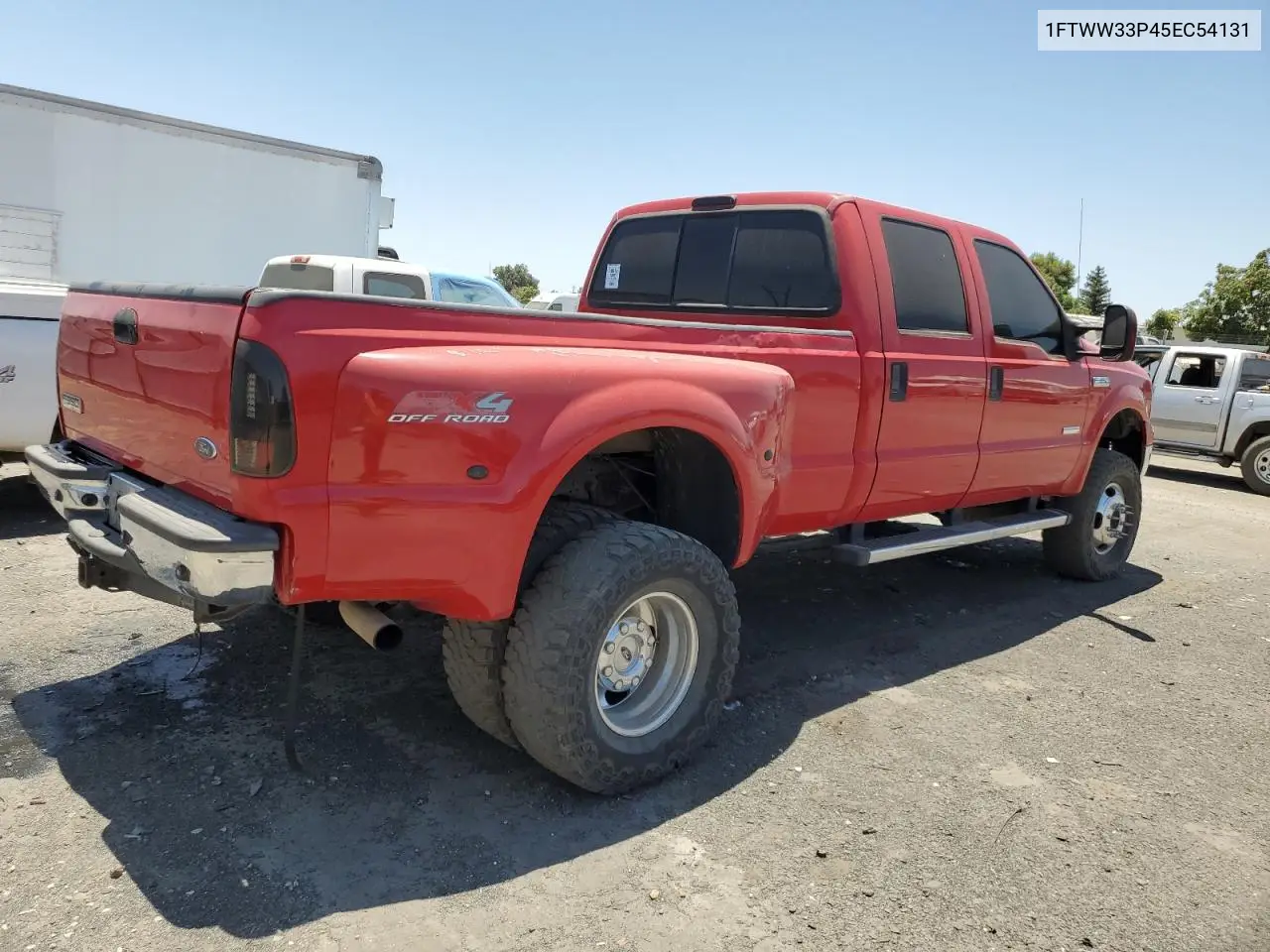 2005 Ford F350 Super Duty VIN: 1FTWW33P45EC54131 Lot: 61946295