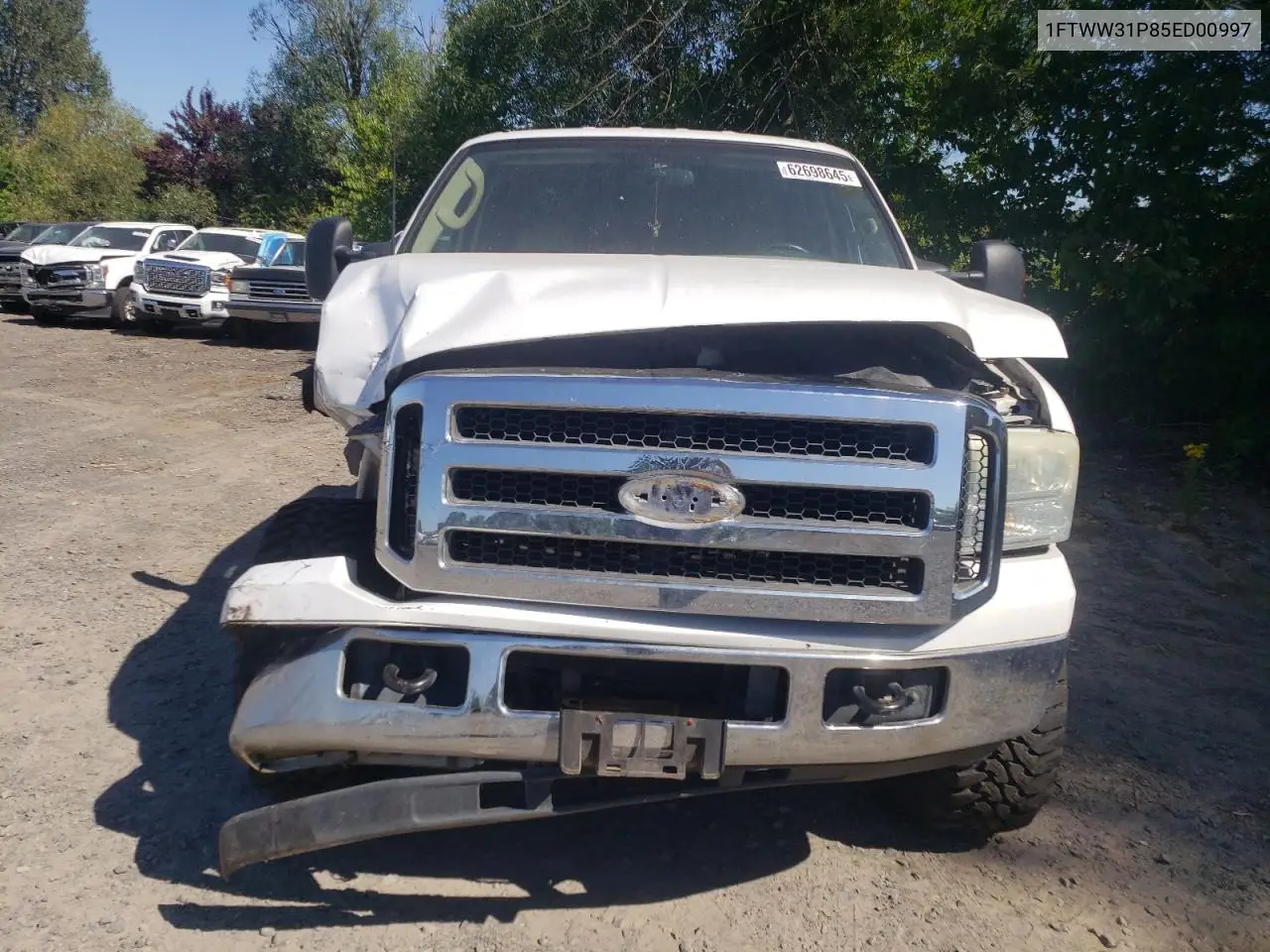2005 Ford F350 Srw Super Duty VIN: 1FTWW31P85ED00997 Lot: 62698645