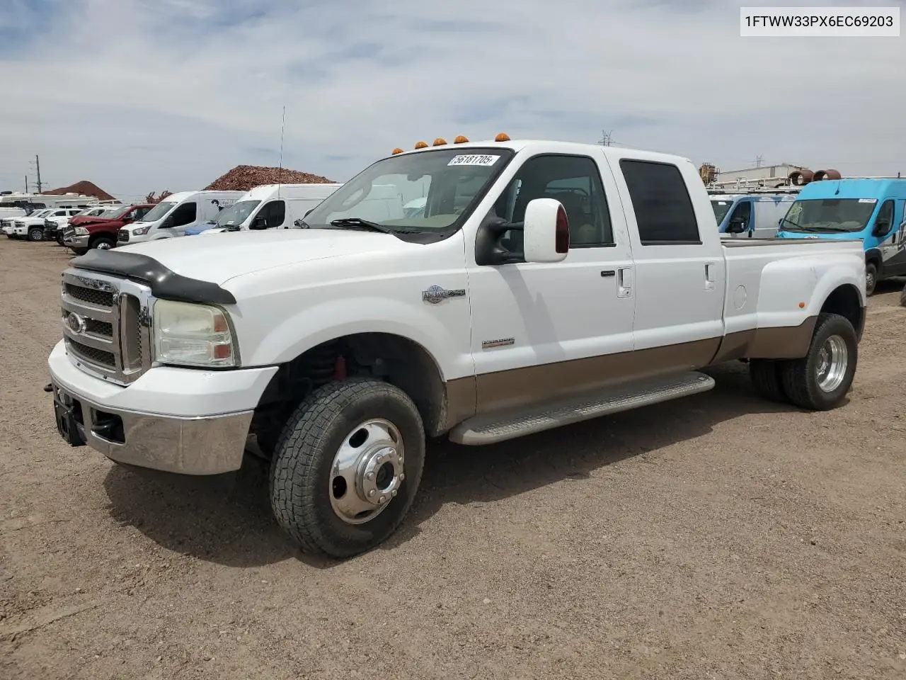 2006 Ford F350 Super Duty VIN: 1FTWW33PX6EC69203 Lot: 56181705