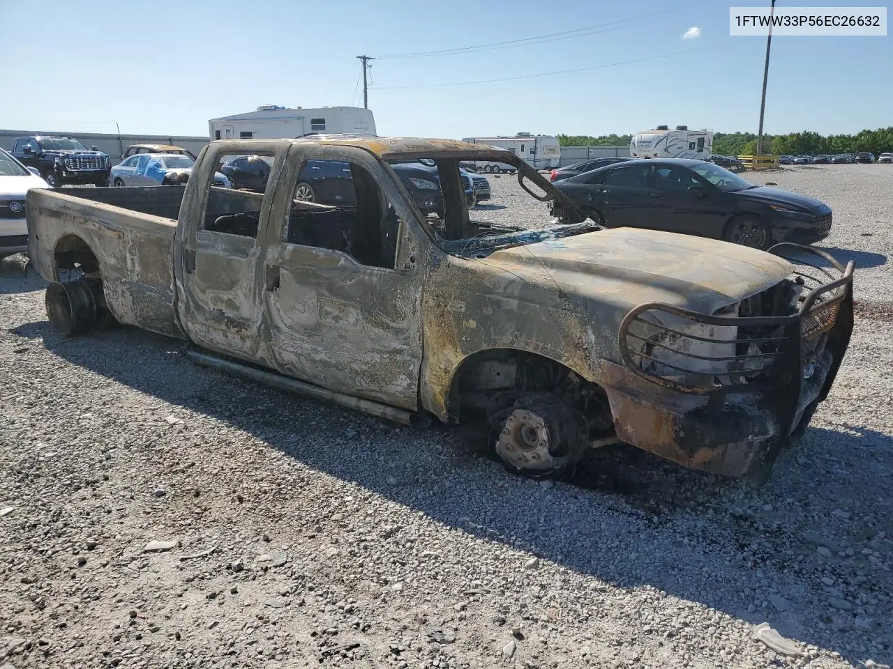 2006 Ford F350 Super Duty VIN: 1FTWW33P56EC26632 Lot: 58146775