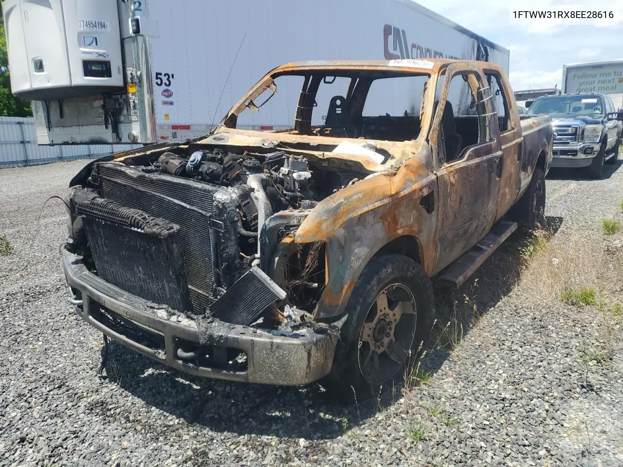 2008 Ford F350 Srw Super Duty VIN: 1FTWW31RX8EE28616 Lot: 60799625