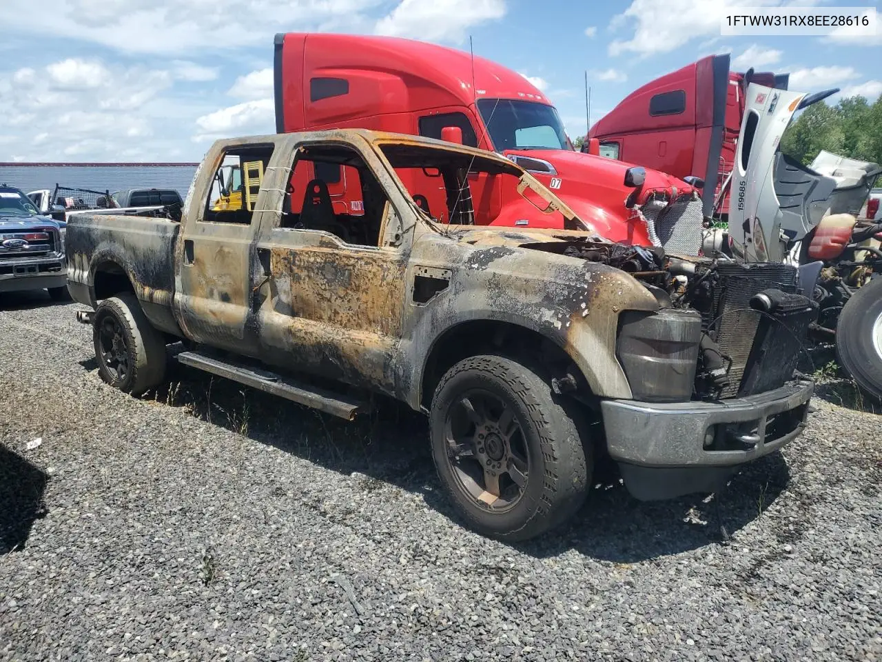 2008 Ford F350 Srw Super Duty VIN: 1FTWW31RX8EE28616 Lot: 60799625