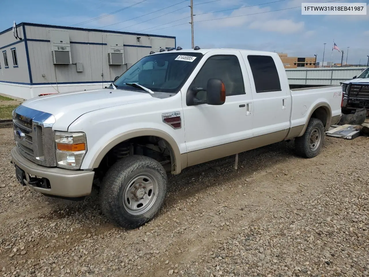 2008 Ford F350 Srw Super Duty VIN: 1FTWW31R18EB41987 Lot: 61446885