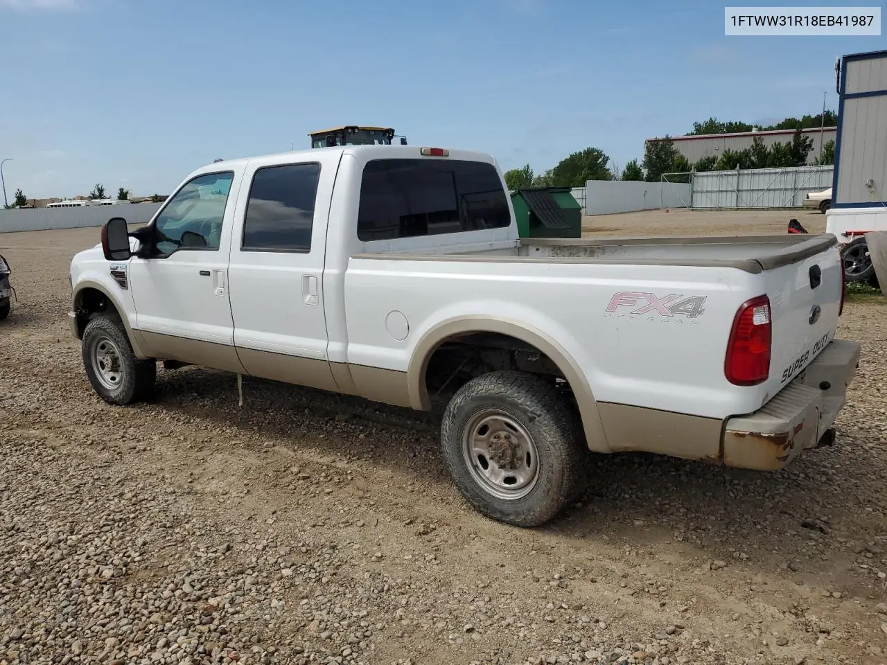 2008 Ford F350 Srw Super Duty VIN: 1FTWW31R18EB41987 Lot: 61446885