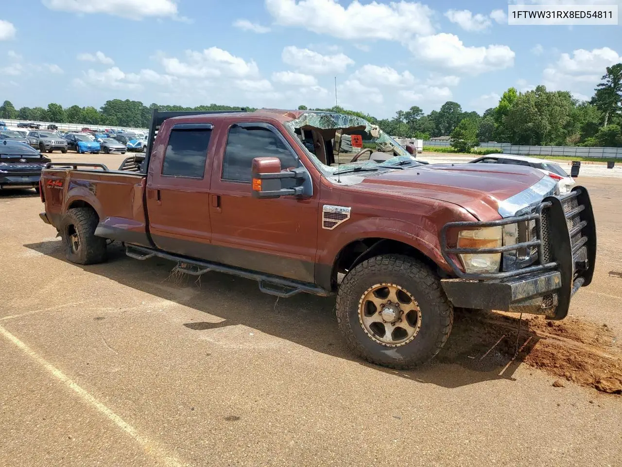 2008 Ford F350 Srw Super Duty VIN: 1FTWW31RX8ED54811 Lot: 61663315