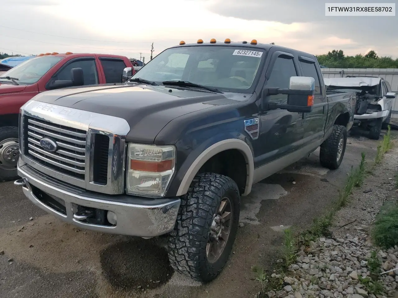 2008 Ford F350 Srw Super Duty VIN: 1FTWW31RX8EE58702 Lot: 62327145