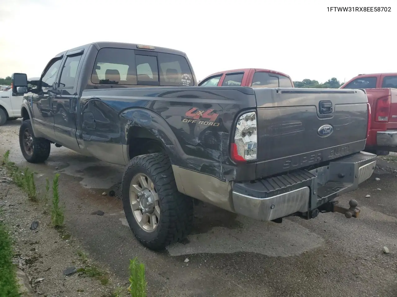 2008 Ford F350 Srw Super Duty VIN: 1FTWW31RX8EE58702 Lot: 62327145