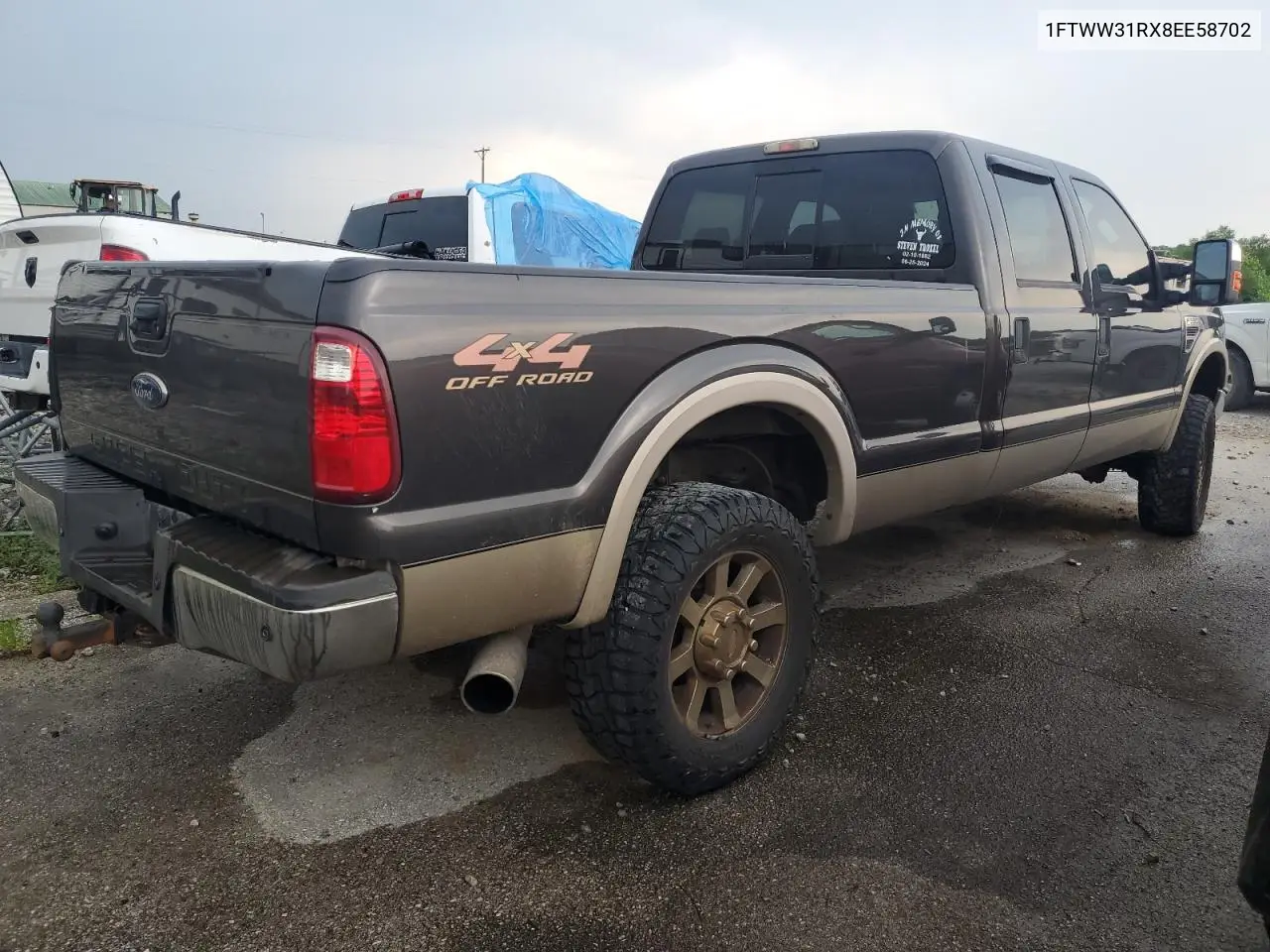 2008 Ford F350 Srw Super Duty VIN: 1FTWW31RX8EE58702 Lot: 62327145