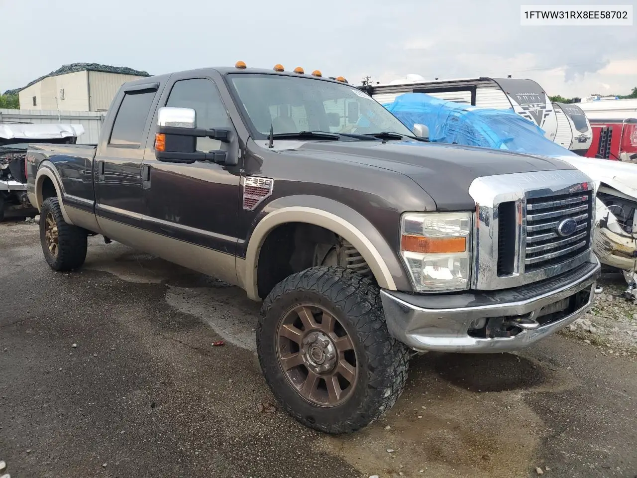 2008 Ford F350 Srw Super Duty VIN: 1FTWW31RX8EE58702 Lot: 62327145