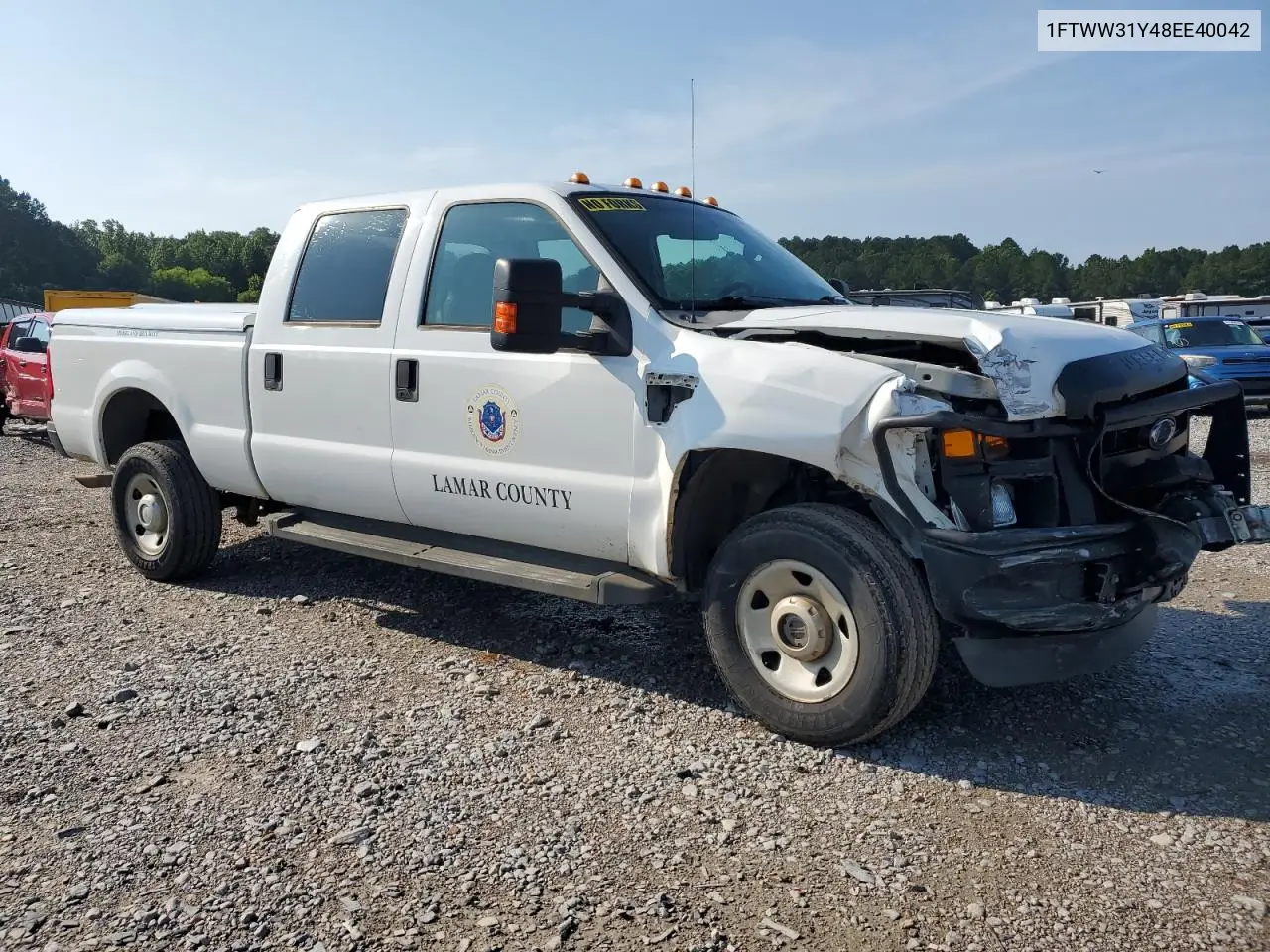 2008 Ford F350 Srw Super Duty VIN: 1FTWW31Y48EE40042 Lot: 62585845