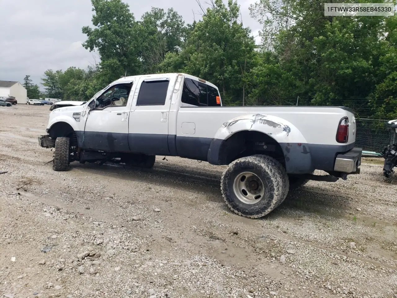 2008 Ford F350 Super Duty VIN: 1FTWW33R58EB45330 Lot: 62639655