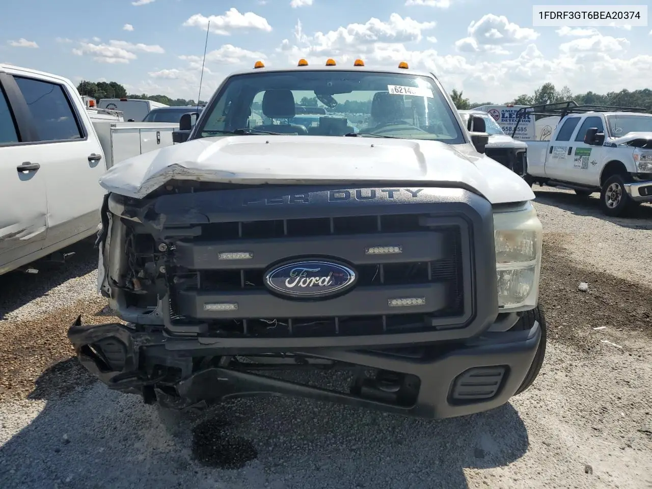 2011 Ford F350 Super Duty VIN: 1FDRF3GT6BEA20374 Lot: 62145035
