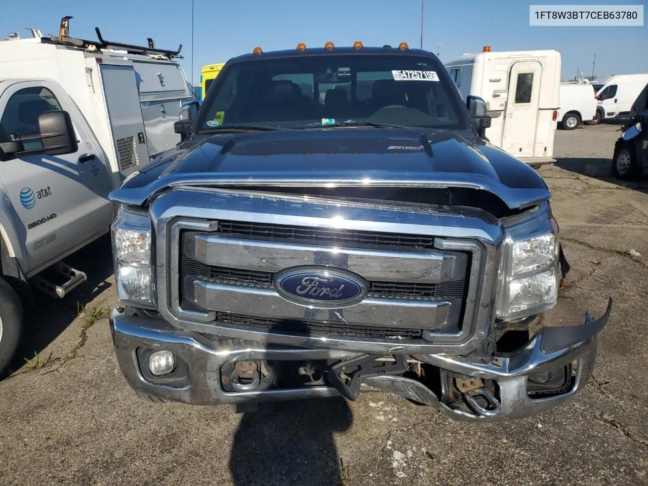 2012 Ford F350 Super Duty VIN: 1FT8W3BT7CEB63780 Lot: 54725715