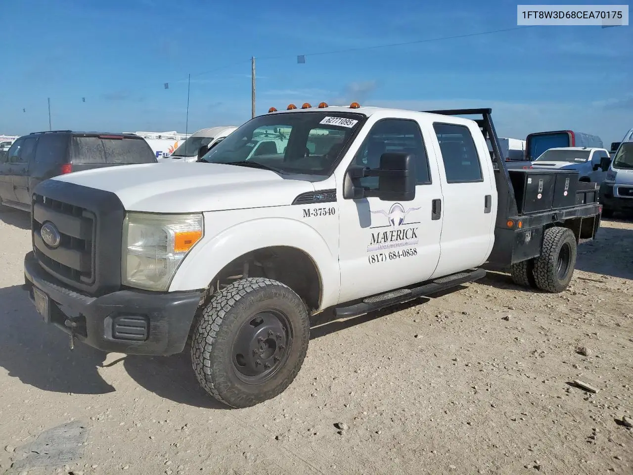 2012 Ford F350 Super Duty VIN: 1FT8W3D68CEA70175 Lot: 62771095