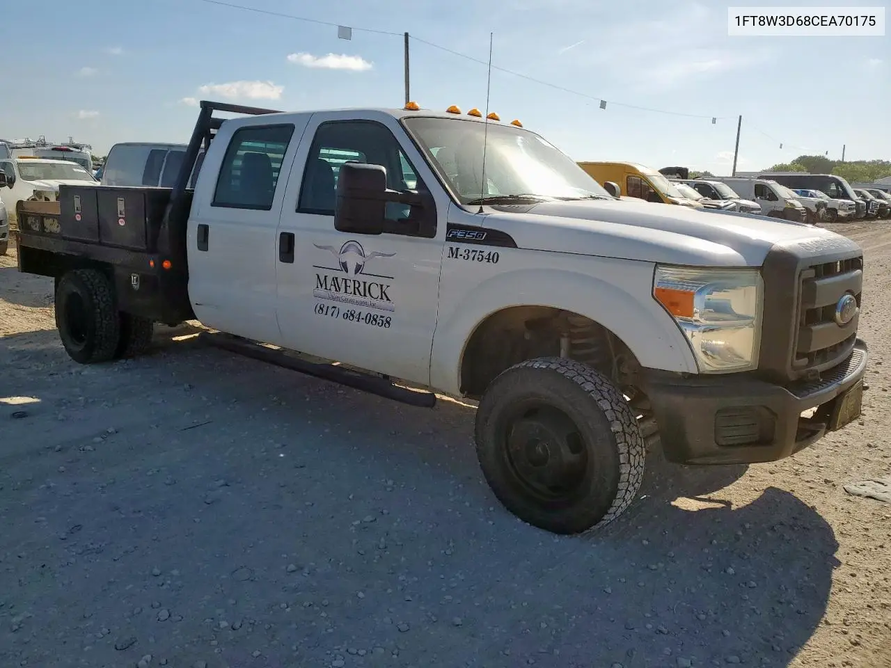 2012 Ford F350 Super Duty VIN: 1FT8W3D68CEA70175 Lot: 62771095