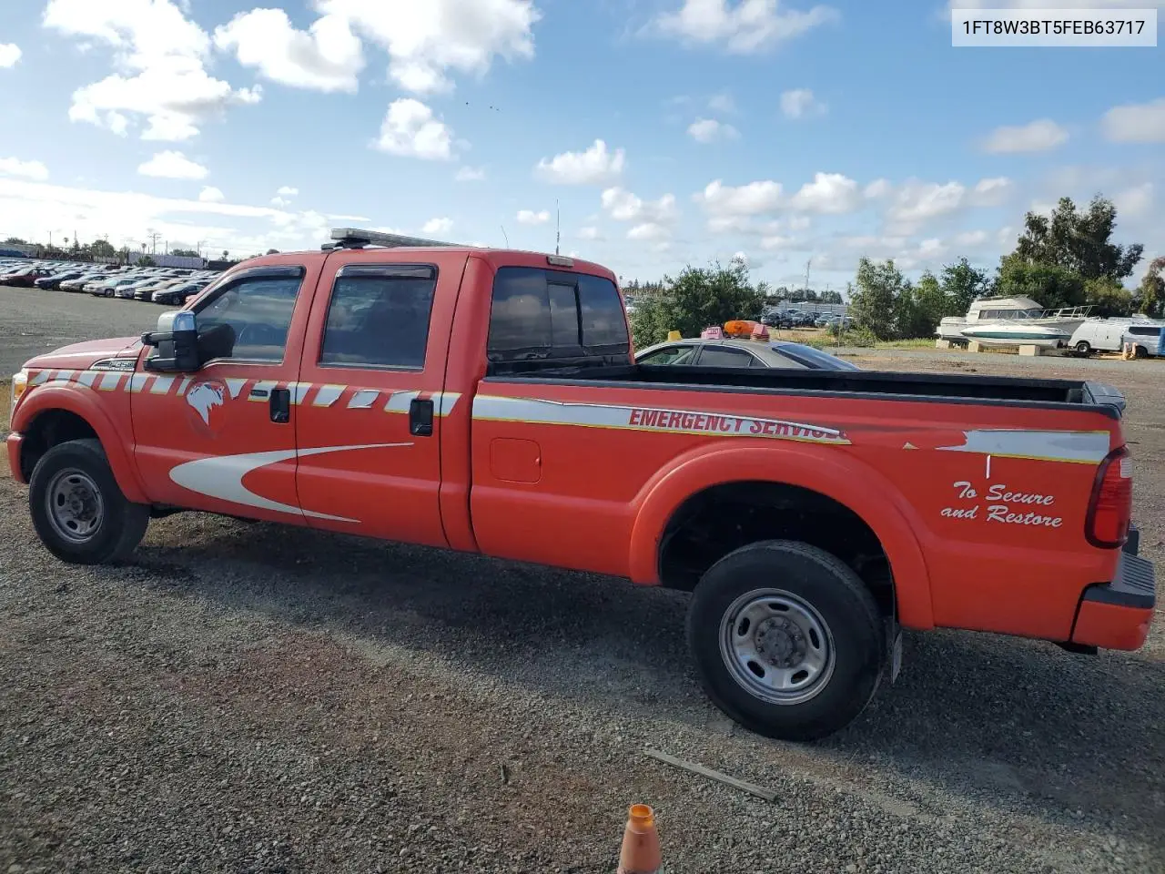 2015 Ford F350 Super Duty VIN: 1FT8W3BT5FEB63717 Lot: 56717175