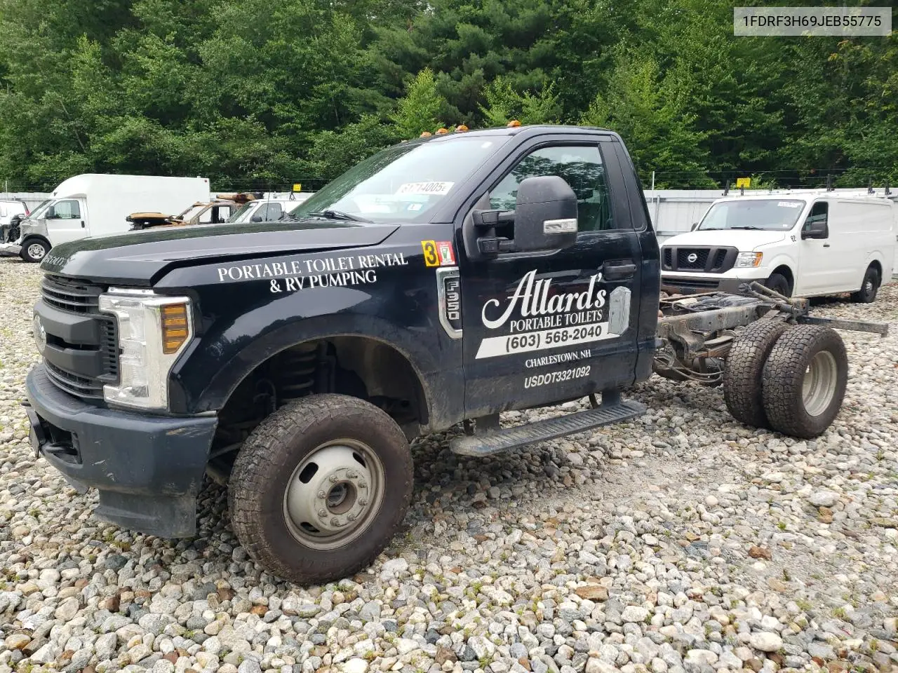 2018 Ford F350 Super Duty VIN: 1FDRF3H69JEB55775 Lot: 61714005