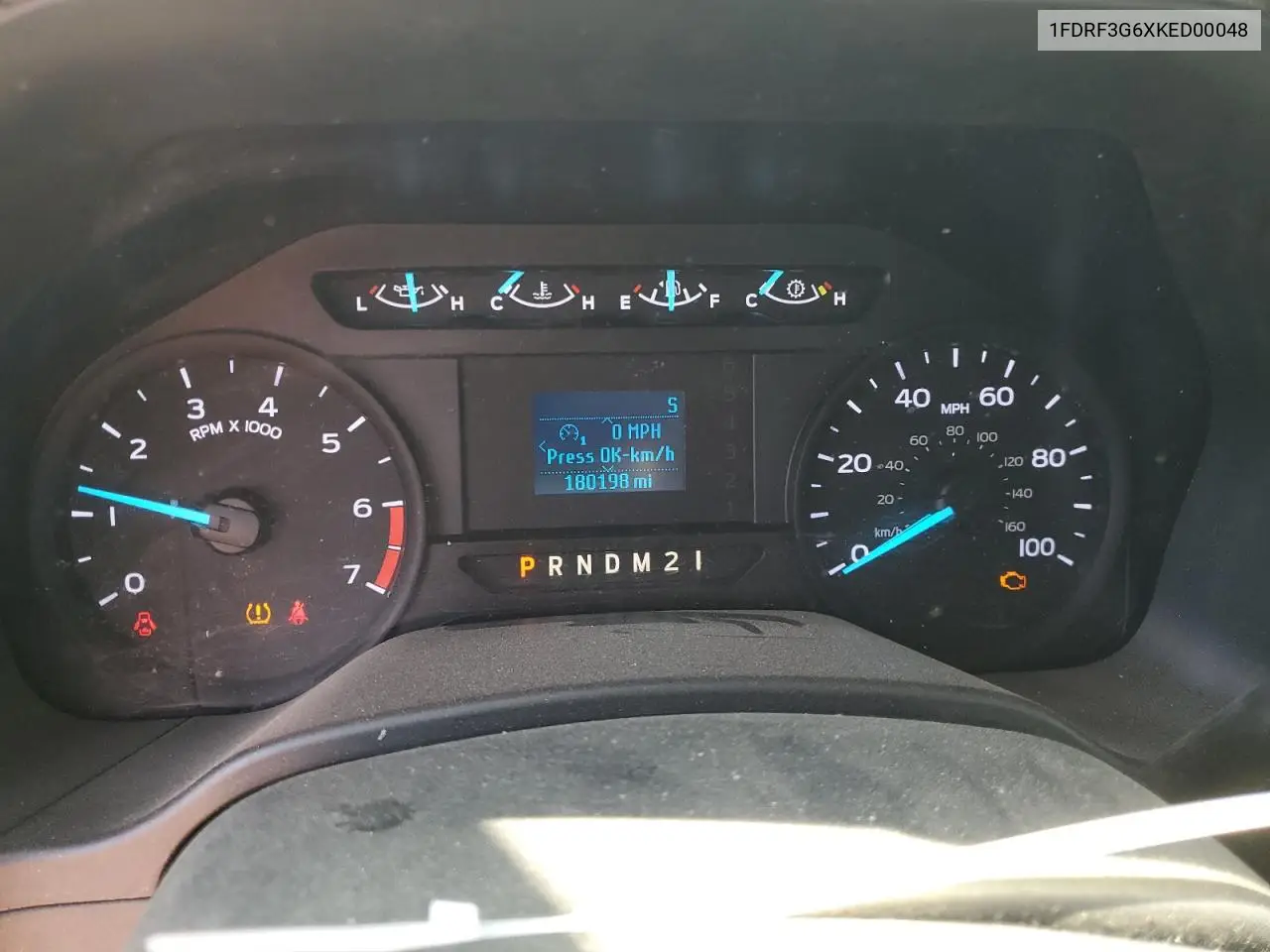 2019 Ford F350 Super Duty VIN: 1FDRF3G6XKED00048 Lot: 52503955